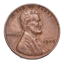1939 Lincoln Wheat Cent G-f Good To Fine Circulated 1c Copper Coins