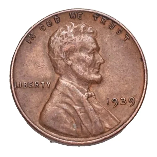 1939  Lincoln Wheat Cent (G-F) Good to Fine Circulated 1c Copper Coins