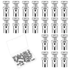 1/8" Universal Throttle Brake Cable Clamp Bicycle Brake Cable Ends for Go Kart