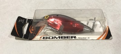 Bomber Long A Speed Shad RED REFLECTOR GRAY SCALE Discontinued B04SRD RARE NEW