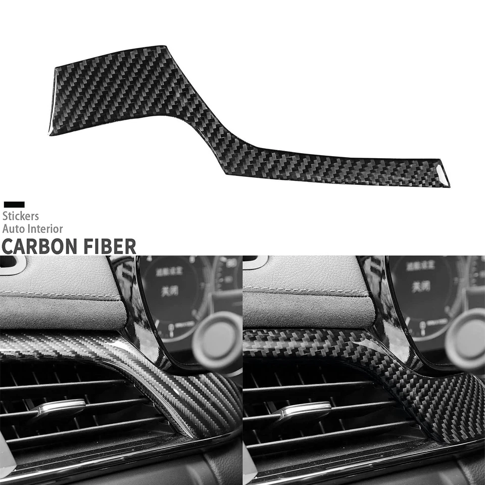 Kits de fibra de carbono real de 22 piezas embellecedor de tablero interior completo para Cadillac CTS 2014-2019 Foto 3 de 4