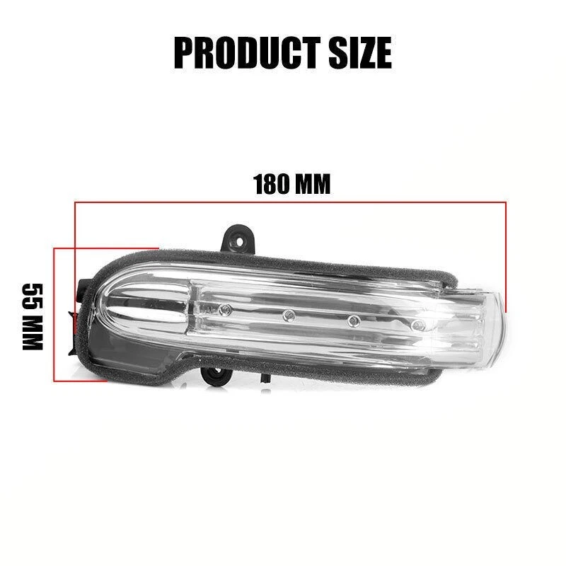 LED Side Mirror Turn Signal Indicator Light Fit For Mercedes-Benz W203 2004-2007 - Image 4 of 4