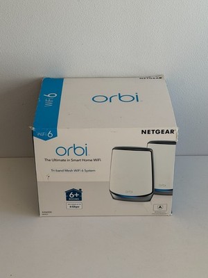 NETGEAR Orbi WiFi 6 Mesh WLAN System RBK852 WiFi 6 Router +Satellit Repeater #SG