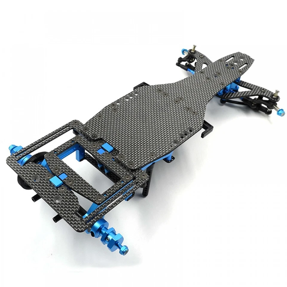 Yeah Racing TAF1-001BK/SV 2.5mm Graphite Chassis Plate for Tamiya TRF104 - Image 3 of 4
