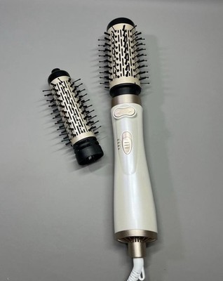 Rotierender Haartrockner Heißbürste Leistungsstark Luftstrom Glätten Locken Schnell Trocknend
