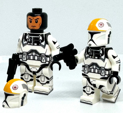 2x Clone Pilot Custom Minifigures Troopers - Phase 1 - Star Wars lego