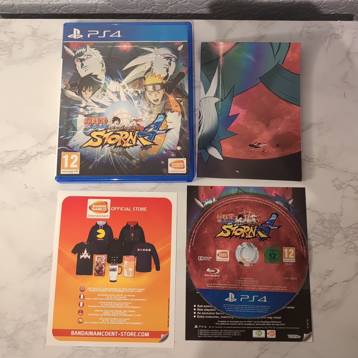 Naruto Shippuden: Ultimate Ninja Storm 4 PlayStation 4 2016 PS4 Conplete Poster