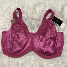 Wacoal 36J Bra Pink Full Figure Back Appeal 855403 Back Smoothing NEW 84