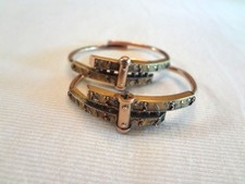 Fabulous Matching Pair Antique Gold Filled Victorian Wedding Bangle Bracelets