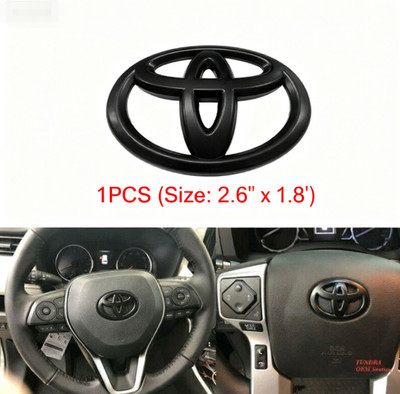 1Set 3D Steering Wheel Overlay Fit Tacoma Tundra Corolla Highlander Camry Black�