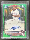 2025 Bowman Draft Miguel Sime Jr. Chrome Auto Green Lava Refractor 1st #/99