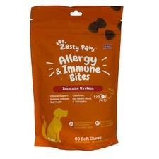 Zesty Paws Allergy and Immune Bites for Dog Lamb Flavor - 60ct: Adult