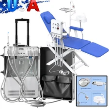 Portable Dental Delivery Unit Mobile System Air Compressor Strong Suction/ Chair