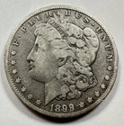 1899-P $1 Morgan Dollar 90% Silver Philadelphia US Coin - SEMI KEY DATE!