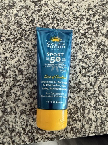 Ocean Potion Sunscreen Tanning Lotion 50 SPF Water Resistant 6.8 oz - Picture 2 of 5