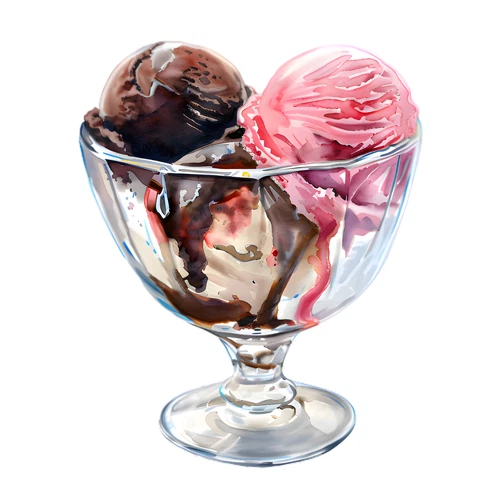Ice Cream Self Adhesive Vinyl Sticker