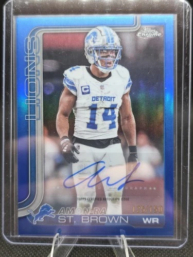 2025 Topps Chrome Amon-Ra St. Brown Chrome Autographs (RAW)