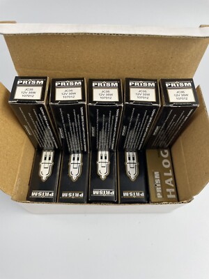 Box of 10 - Halco 107012 Halogen Lamp Bulb JC35 - T3 - 35W - Clear - 12V - G6.35