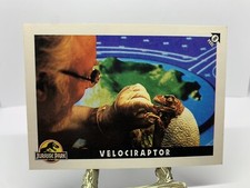 1993 TOPPS JURASSIC PARK Sticker Card - 8 Velociraptor