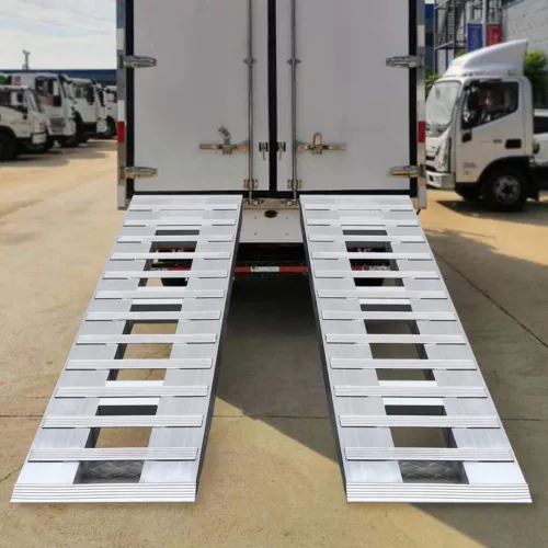 Aluminum Ramp Loading Trailer Ramp For Motorcycle ATV UTV Truck Lawnmower Pair