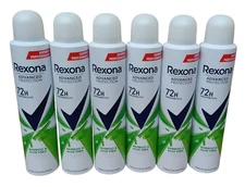 6xREXONA ADVANCED PROTECTION 72H 0% ALCOHOL BAMBOO & Aloe ANTI-TRANSPARENT 200ml