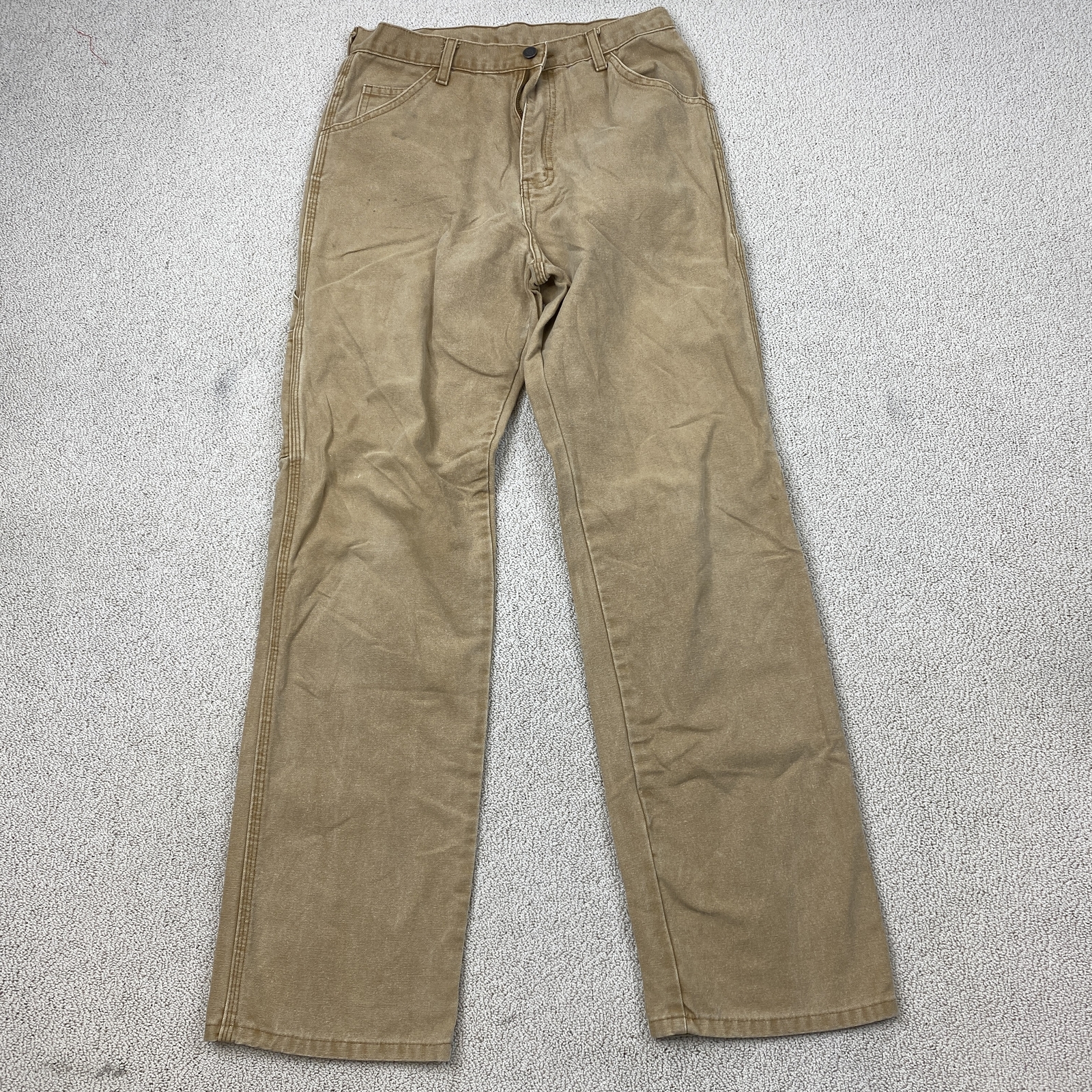 Dickies Mens 30x32 Brown Work Pants Durable Casual Preppy Fit