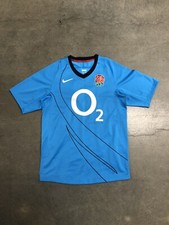 2000’s England National Rugby Union Team Nike Azure Blue Alt Jersey Mens Medium