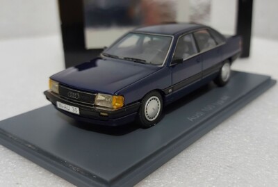 WOW Audi 100 Typ 44 1990 Blue Met. 1:43 Neo NEO43030 EXTREMELY
