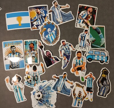 20 Lionel Messi Argentinien Barcelona Aufkleber Sticker Collection Lot Bulk E43