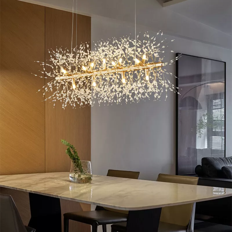 Crystal cheap dining light