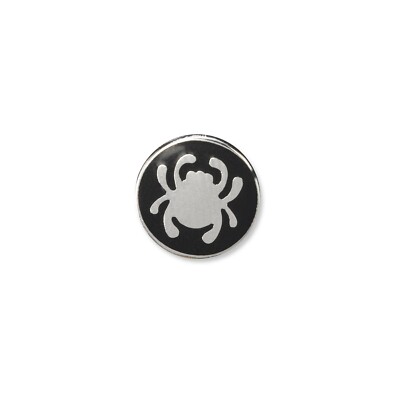 Spyderco Lapel Bug Pin Silver & Black *DISCONTINUED*