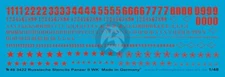 Peddinghaus 1/48 Russian Vehicle Markings, Numbers and Stars WWII (Red) 3422