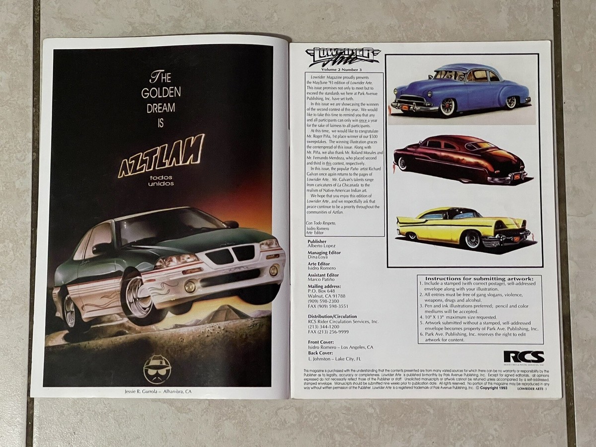 Very RARE Lowrider Arte Magazine May/Jun 93 Lowrider