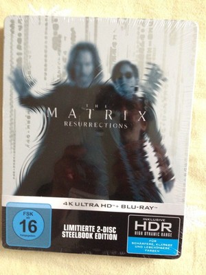 The Matrix Resurrections Steelbook 4k Ultra HD Blu-ray