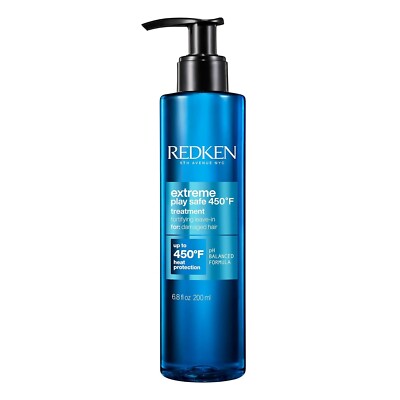 REDKEN EXTREME PLAY SAFE 450*F FORTIFYING LEAVE-IN TREATMENT 6.8 OZ / 200 ML