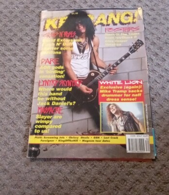 KERRANG NO.351 MAGAZINE JULY 1991 SLASH COVER MASSACRE UK VERY RARE Issue Metal 