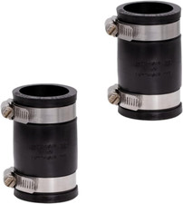 1056-125 1-1/4-In. Flexible PVC Pipe Coupling for Cast Iron and Plastic Plumbing