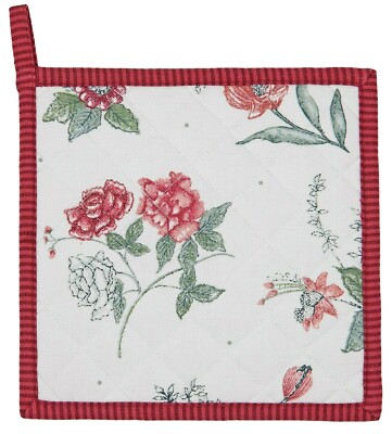 Clayre & Eef Topflappen Everyday Flower Baumwolle 20 x 20 cm geblümt Blumen