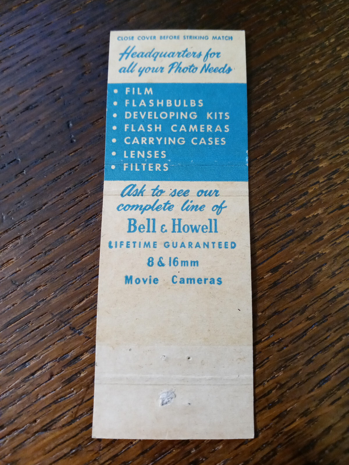 Vintage Matchbook: South Shore Camera Exchange, Chicago, IL