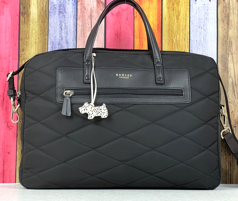 Radley Charleston Large Black Briefcase Laptop Bag Shoulder Bag Work