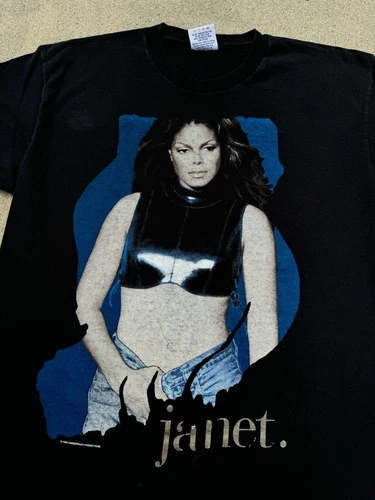 Vintage 1994 Janet Jackson All Over The Planet Rap Style R&B 1990s vintage concert t-shirt, vintage, single stitch, B+ condition