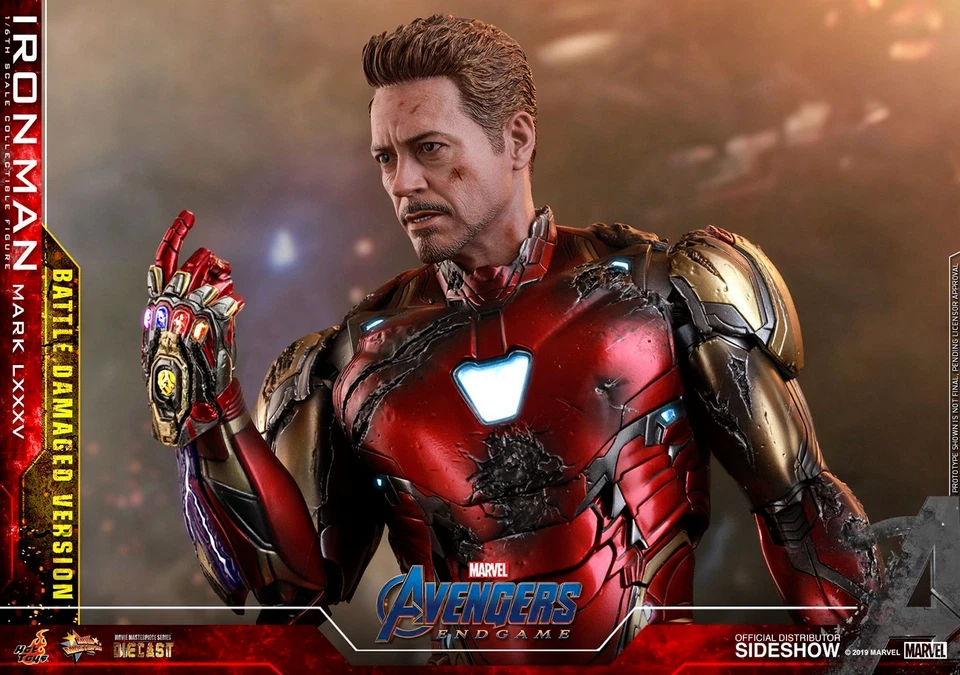 Hot Toys 1/6 Avengers Endgame Iron Man LXXXV Batalla Dañado-MMS543 D33-Sellado Foto 3 de 4