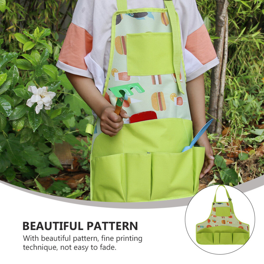 Children Baking Apron Kids Cooking Apron Garden Aprons Pockets eBay