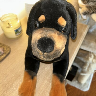 Steiff Rottweiler 2004 STEIFF AKC Rottweiler Dog Plush 19
