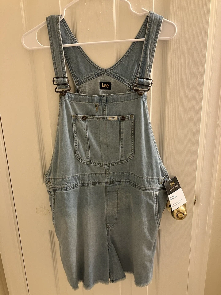 Pantalón Corto Lee Para Mujer Relajado en Denim Desteñido Talla Pequeña Nuevo con Etiquetas Foto 2 de 4