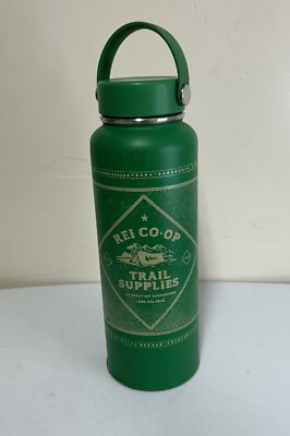 Hydro Flask Wide Mouth Vacuum Water Bottle REI Co-Op Trail Supplies 40oz  Green