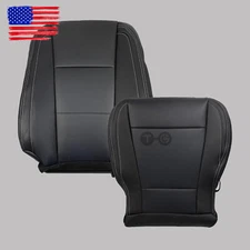 for 15-17 Ford F150 Lariat Driver Passenger Perforated Leather Seat Cover Black