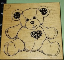 Psx, Big, Calico Bear, K980 B403 ,rubber .Stamp,teddy Bear,COMBINE SHIP DEALS