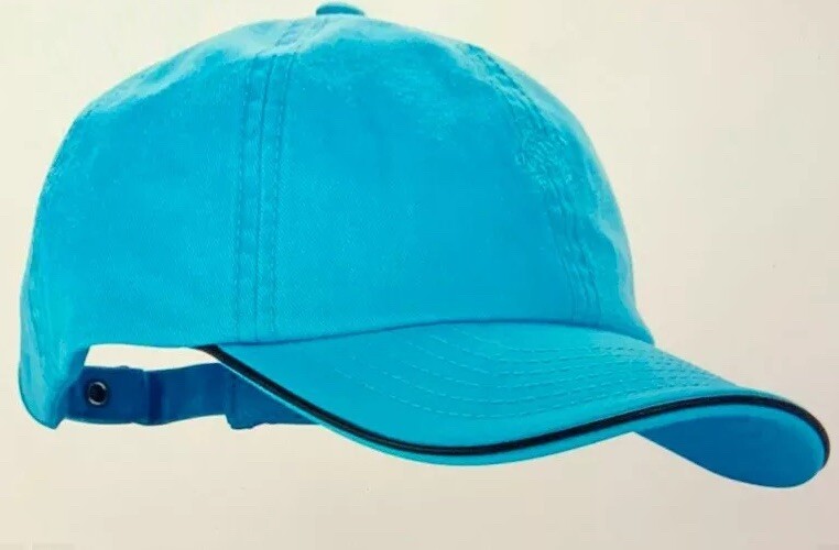 New W Tag Stylish Kid’s Vilebrequin Cotton Turquoise Blue Baseball Cap RRP £38