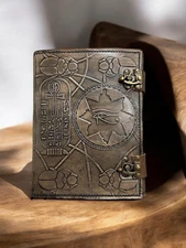 The Book of Hamunaptra Grimoire Leather Journal Egyptian Witch Book